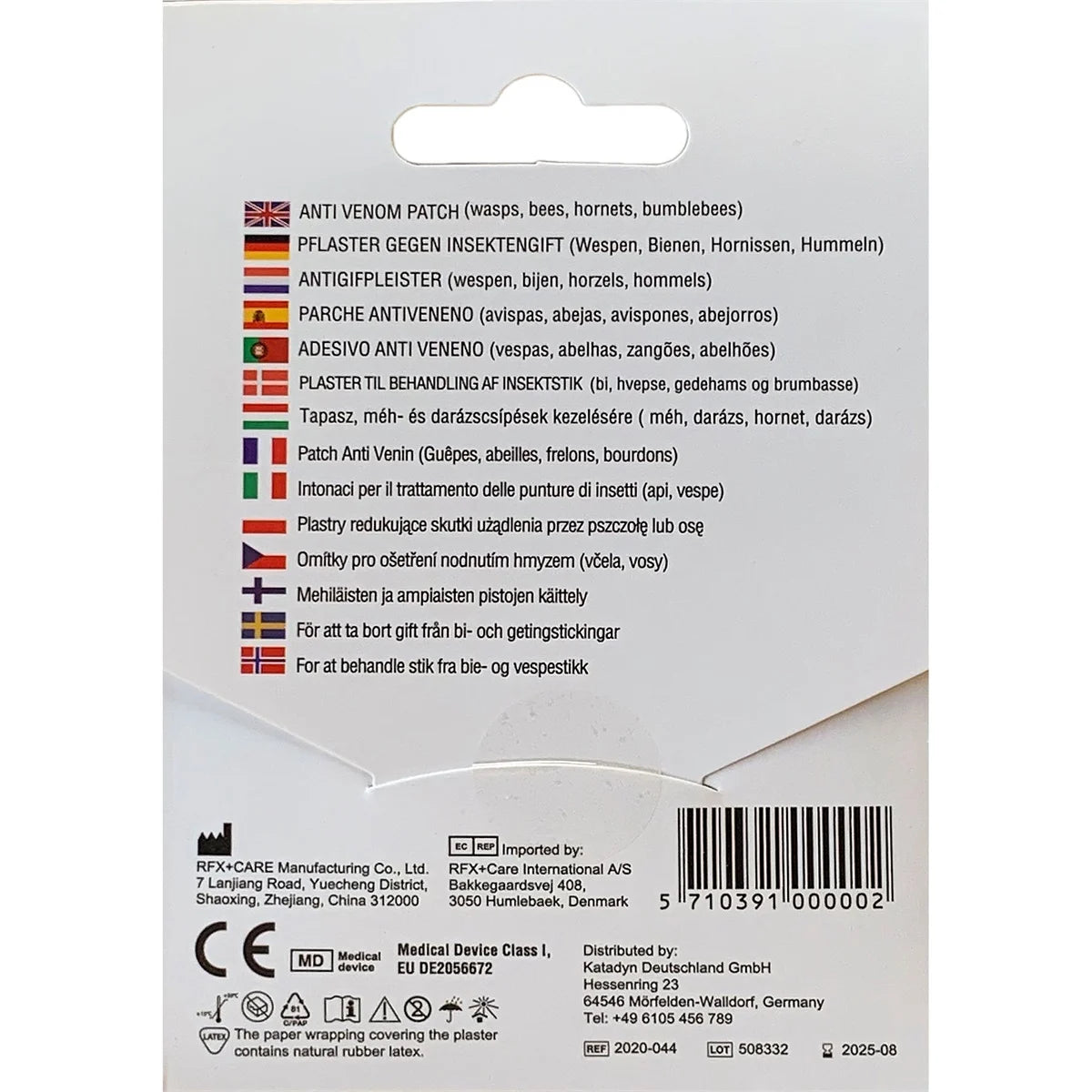 Insect repellent plaster