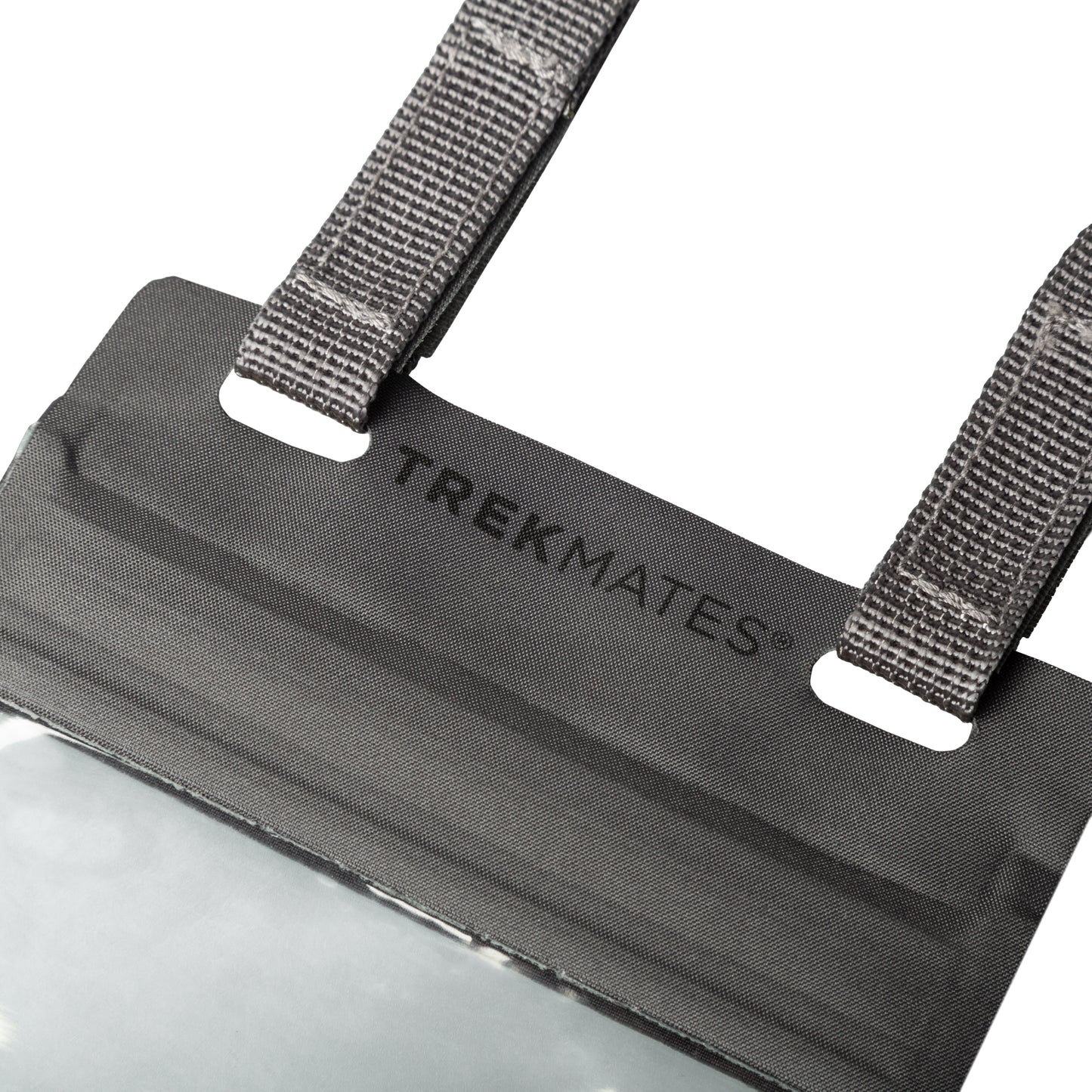 Waterdichte telefoonhoes - Transparante hoes met logo, biedt bescherming tegen water en stof voor je telefoon tijdens outdooractiviteiten.